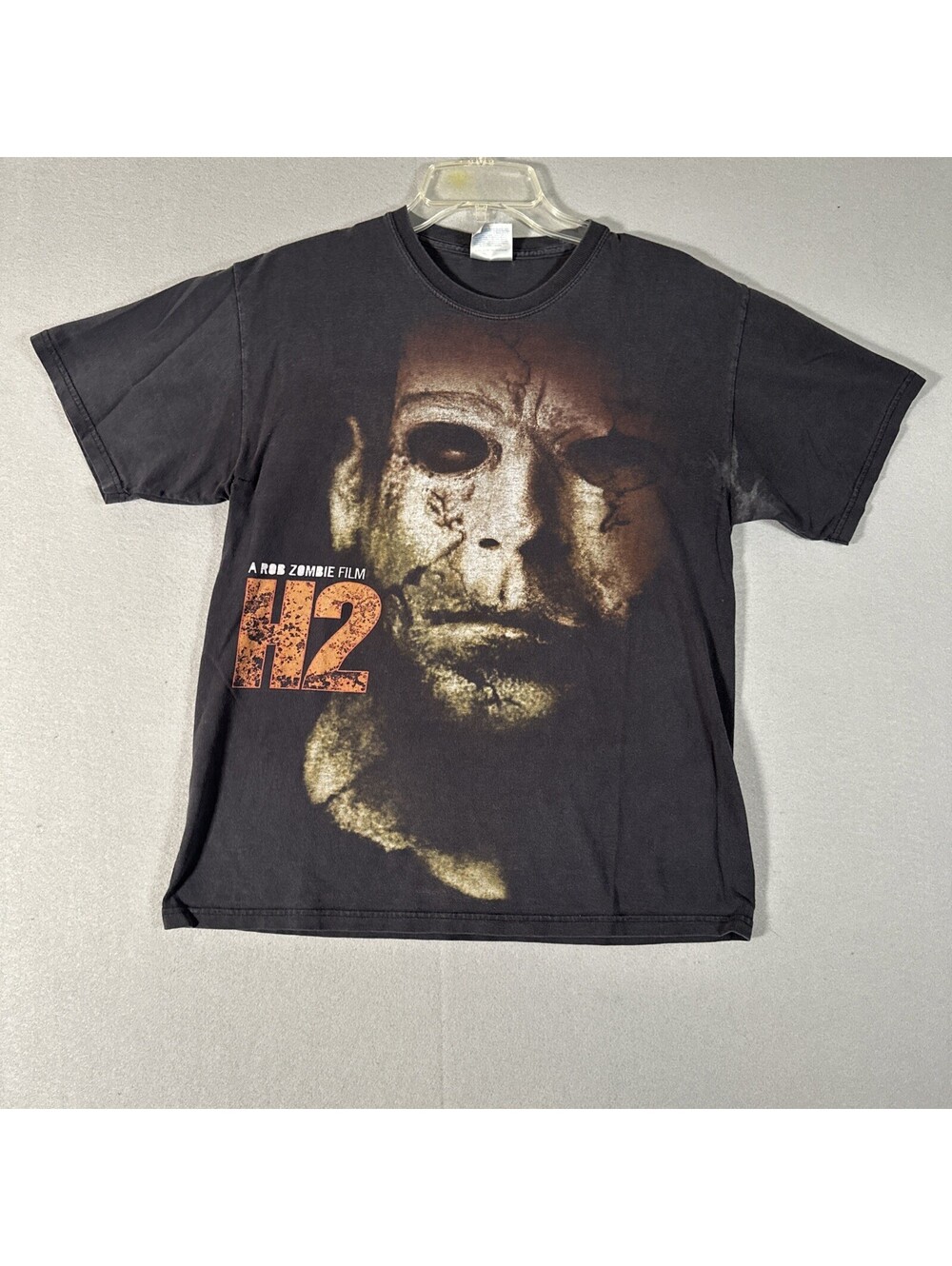 Rob Zombie T Shirt Medium Short Sleeve Black H2 Film Promo 2009 Horror Distress